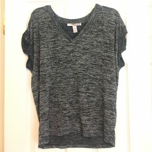 Forever 21 Stretchy Black and White Top