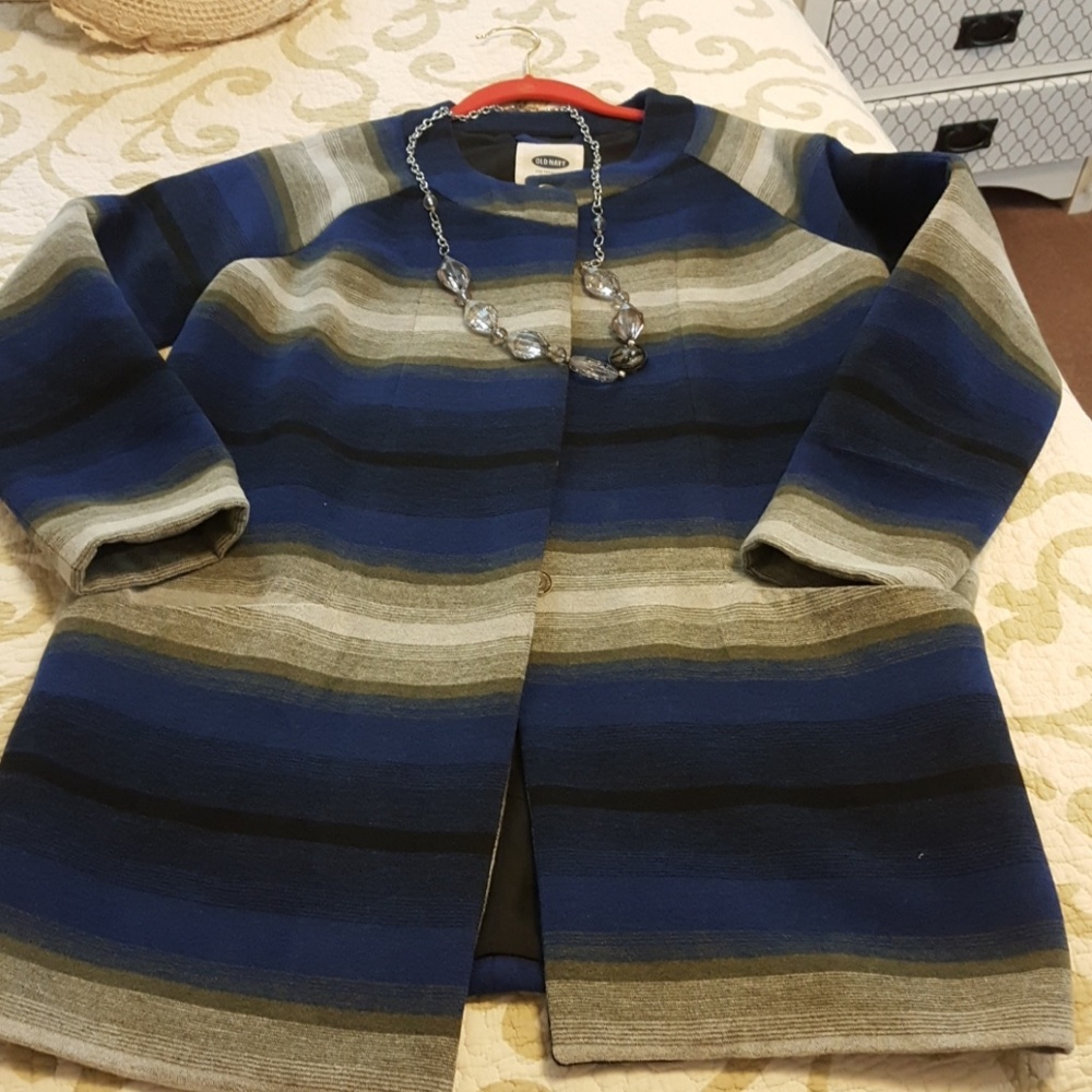 Lovely Old Navy striped coat