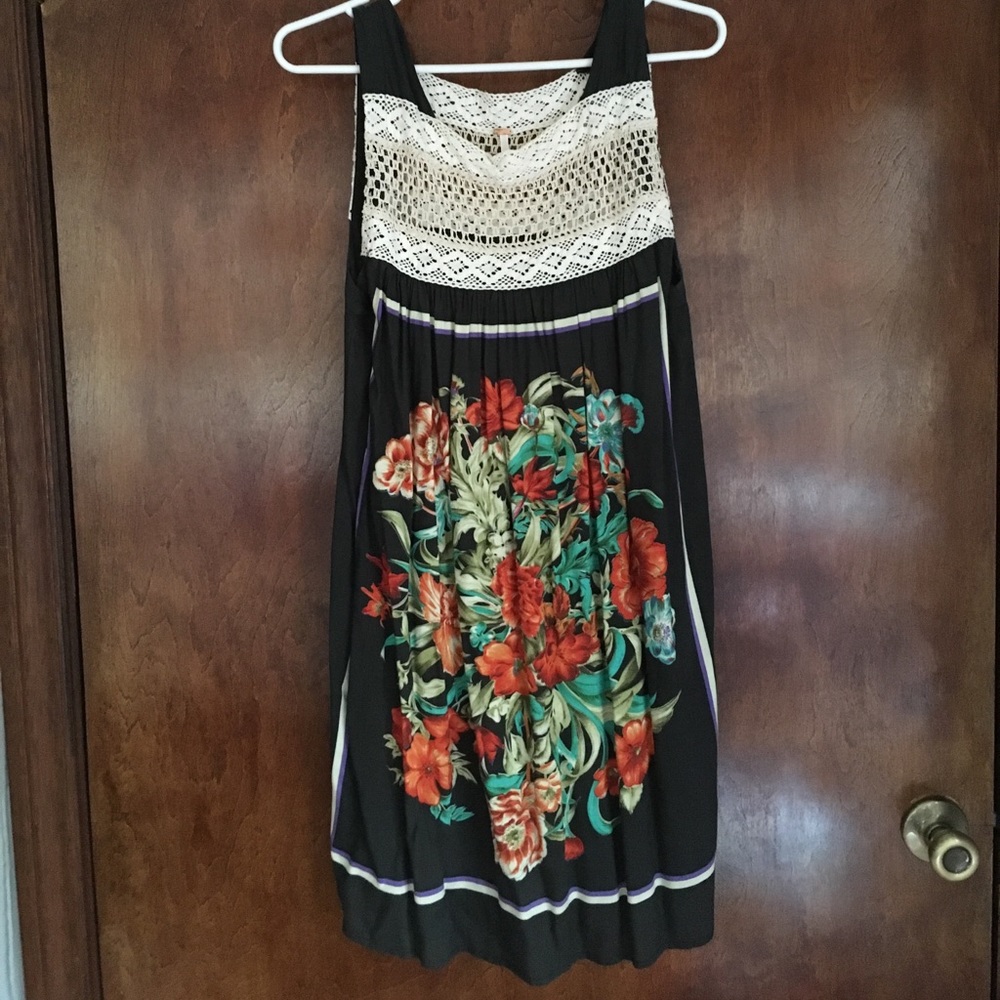 Free People Floral and Lace Dress