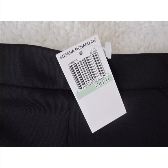 Sold NWT Susana Monaco Sasha Laser Black Shorts - Picture 5 of 6