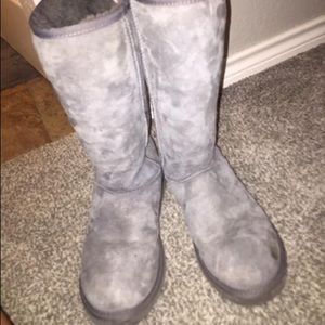 Gray Tall UGGS