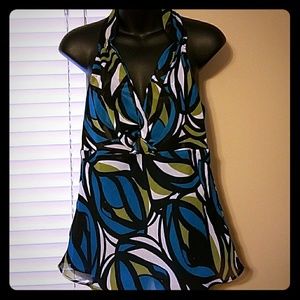 Printed dressy top