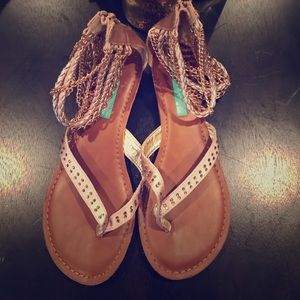 Stunning gold sandals