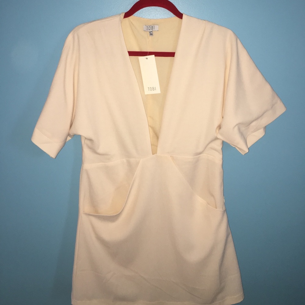 Tobi Cream Mini Dress
