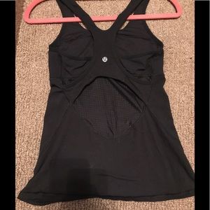 Lululemon Black Crossback Tank Top