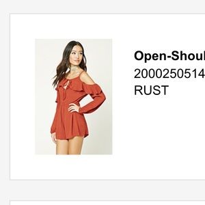 Open Shoulder Romper