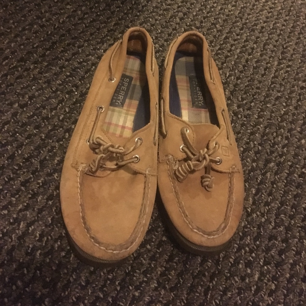 Brown Leather Sperry Loafers