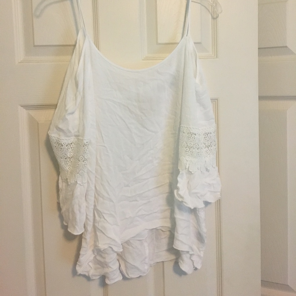 Charlotte Russe Flowy Shoulder Cut Out top