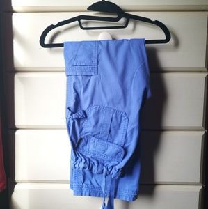 Blue koi scrub pants