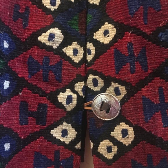 Vintage Matt Camron Wool Kilim Carpet Vest Turkey - Picture 2 of 4