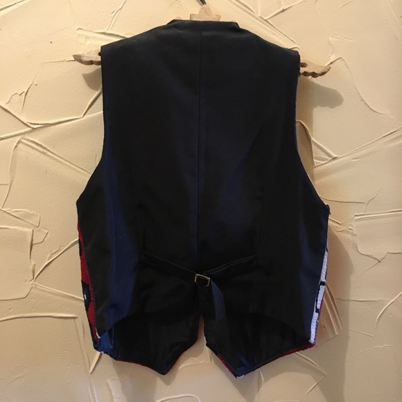 Vintage Matt Camron Wool Kilim Carpet Vest Turkey - Picture 3 of 4