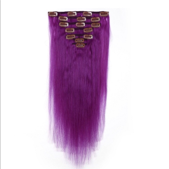 Purple Clip Ins - Picture 4 of 6