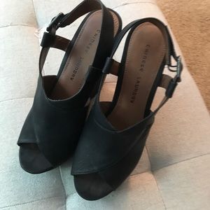 Chinese Laundry black Wedges size 9.5