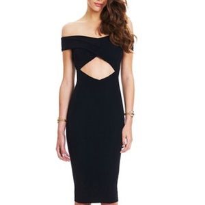 BNWT Nookie Boulevard Crossover Dress in Black