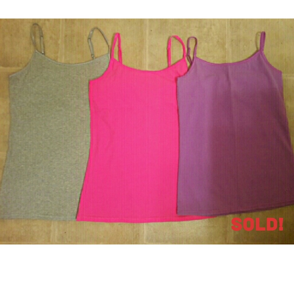 BUNDLE of 3 Justice Tank Tops Size 10