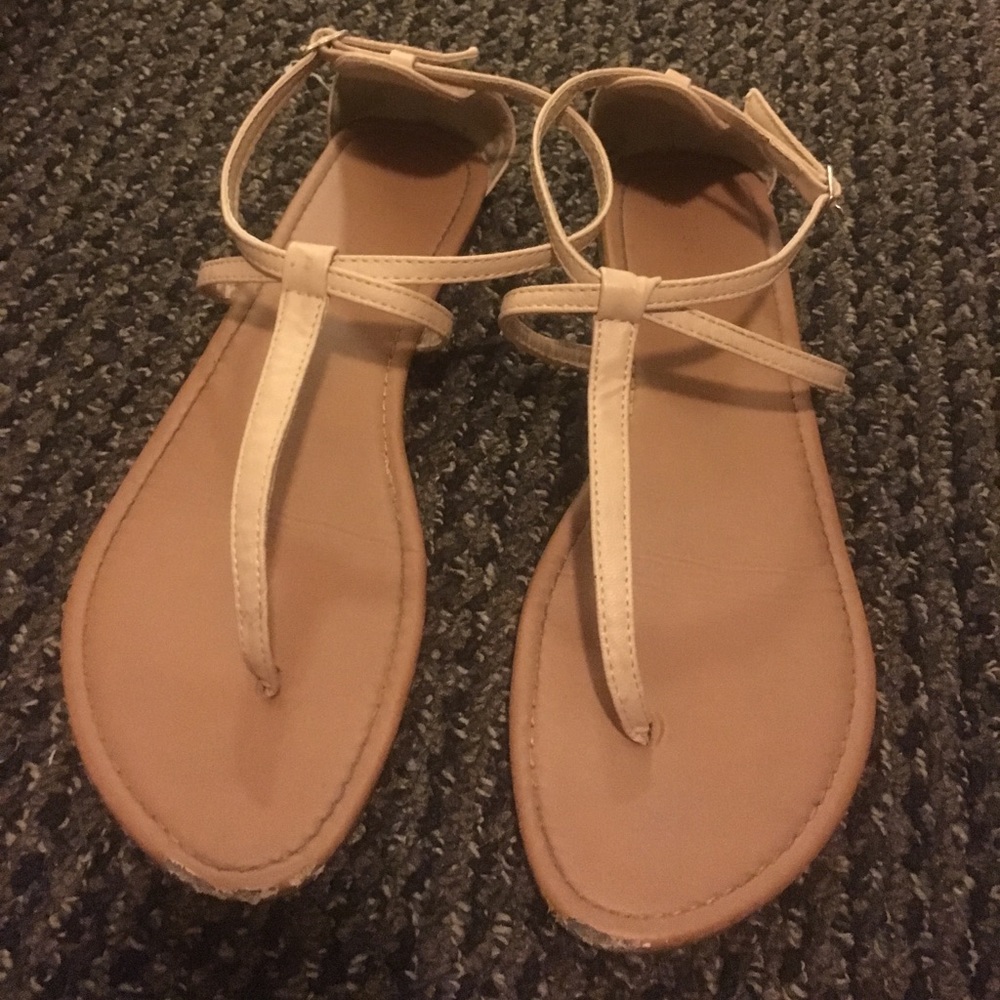 Charlotte Russe T strap Sandals