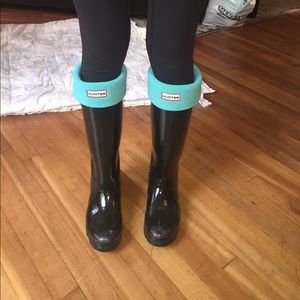 Never worn!! Hunter fleece welly socks