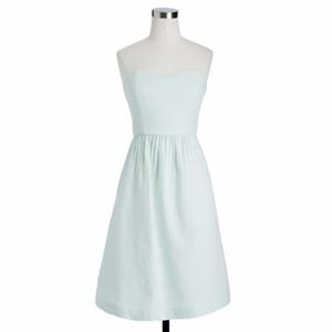 JCrew Mandy Seersucker Mint dress