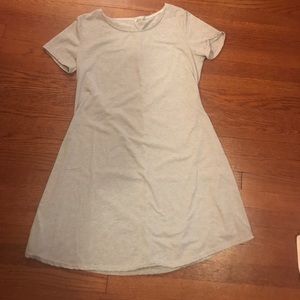 Grey t-shirt dress