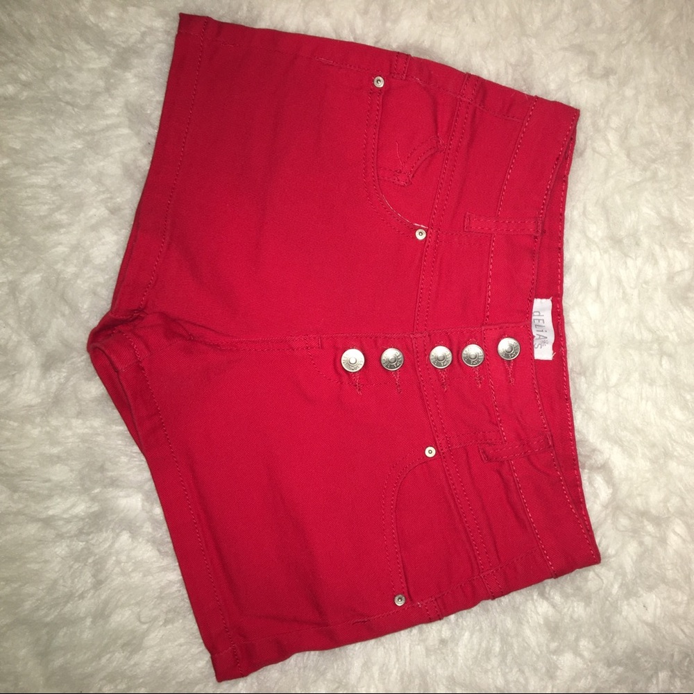 Delia's Red Denim Shorts