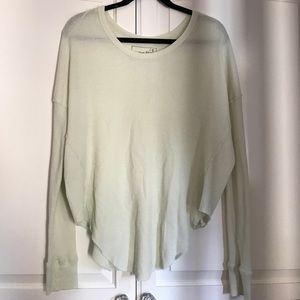 Free people flannel material top!
