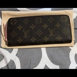 CLEMENCE WALLET Monogram/ Rose Ballerine
