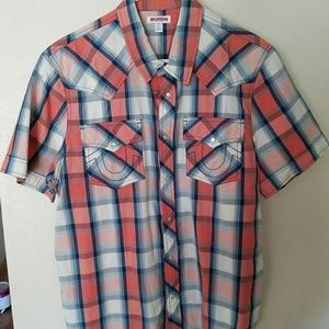 True Religion short sleeve button down size L