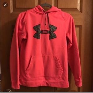 Pink under armor sweatshirt