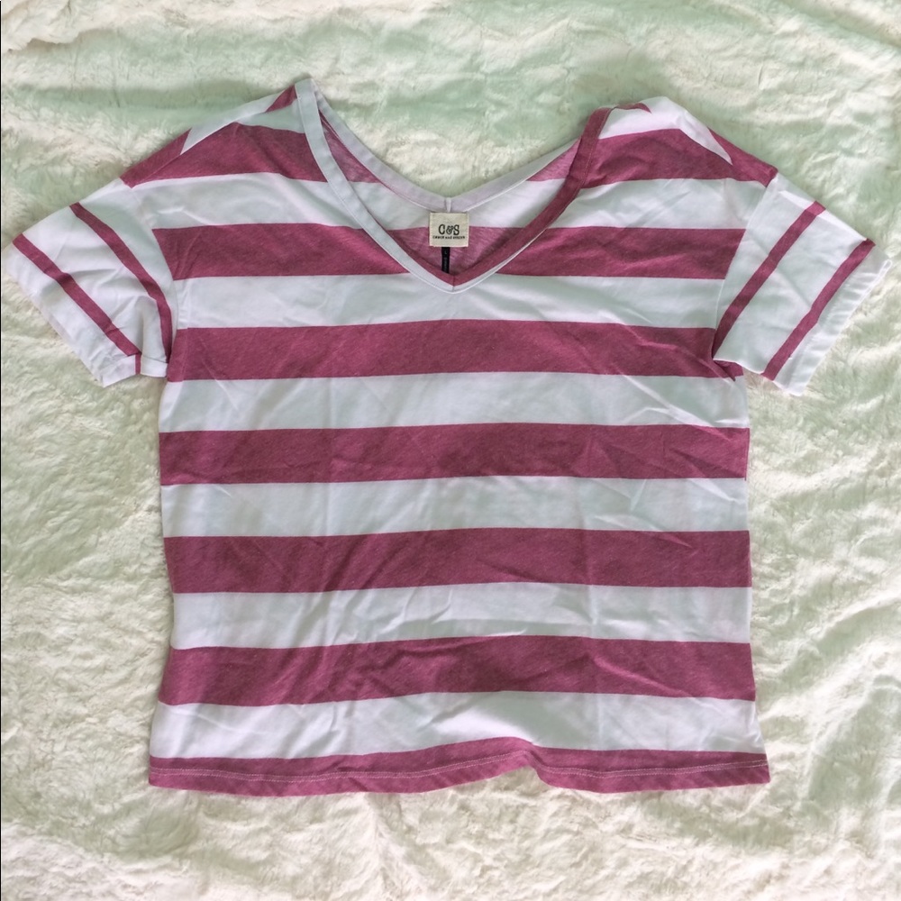 Check and Stripe Tee