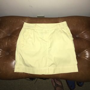 Vineyard vines women's yellow skirt size 2