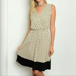 2 Polkadot Surplice Dress