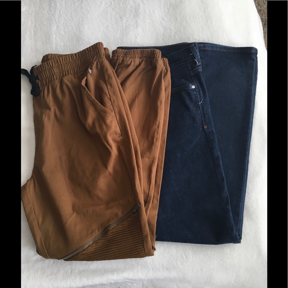 SOLD/not available Denim pants and Brown joggers