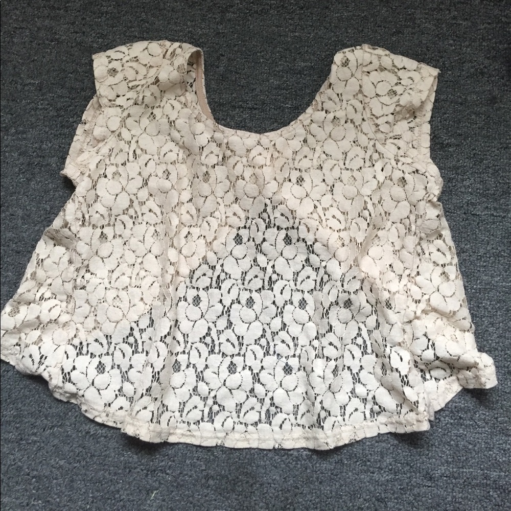 Lace crop top