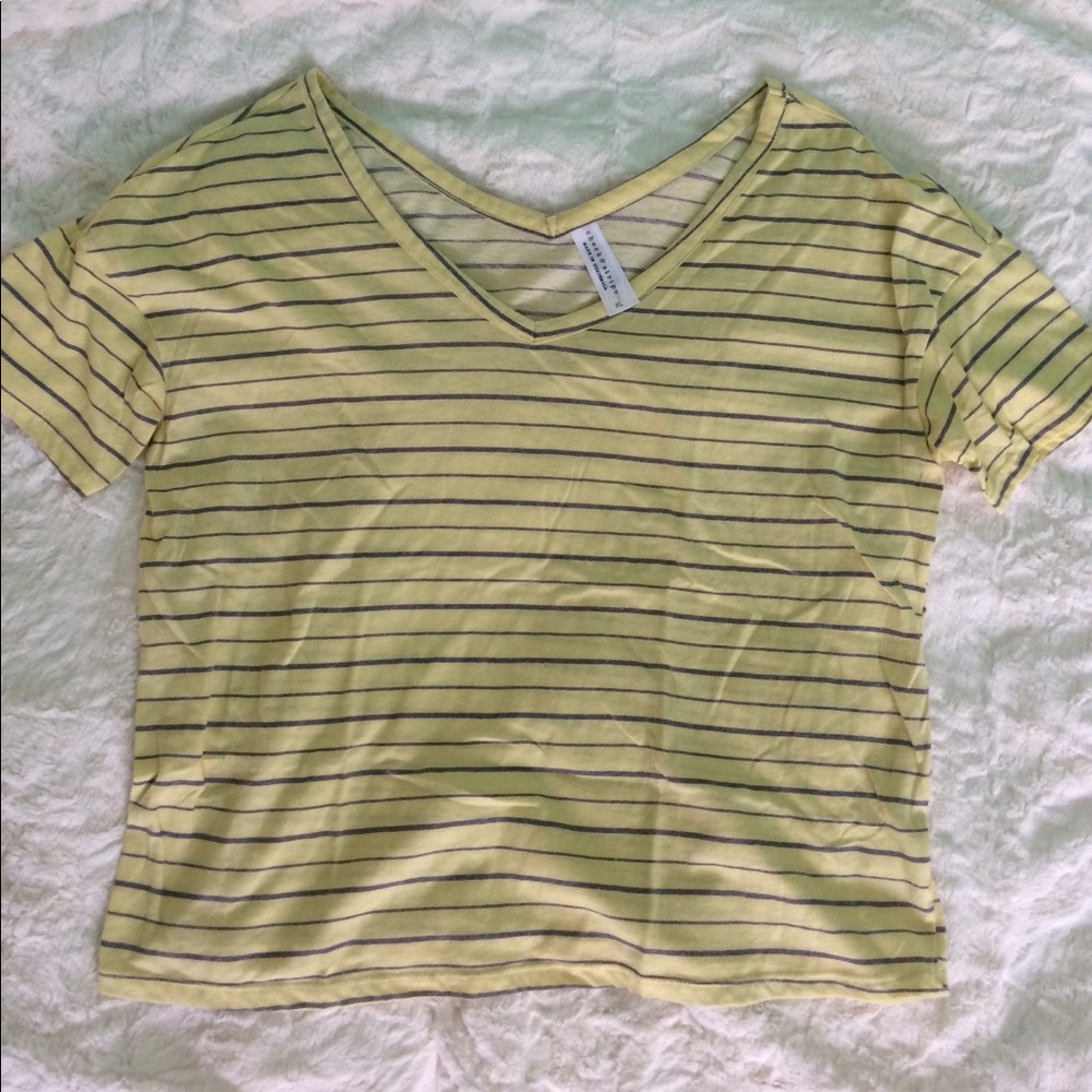 Check and Stripe Tee