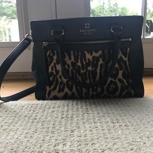 Black and cheetah print Kate Spade bag!