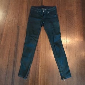 CARMAR wax green denim jeans