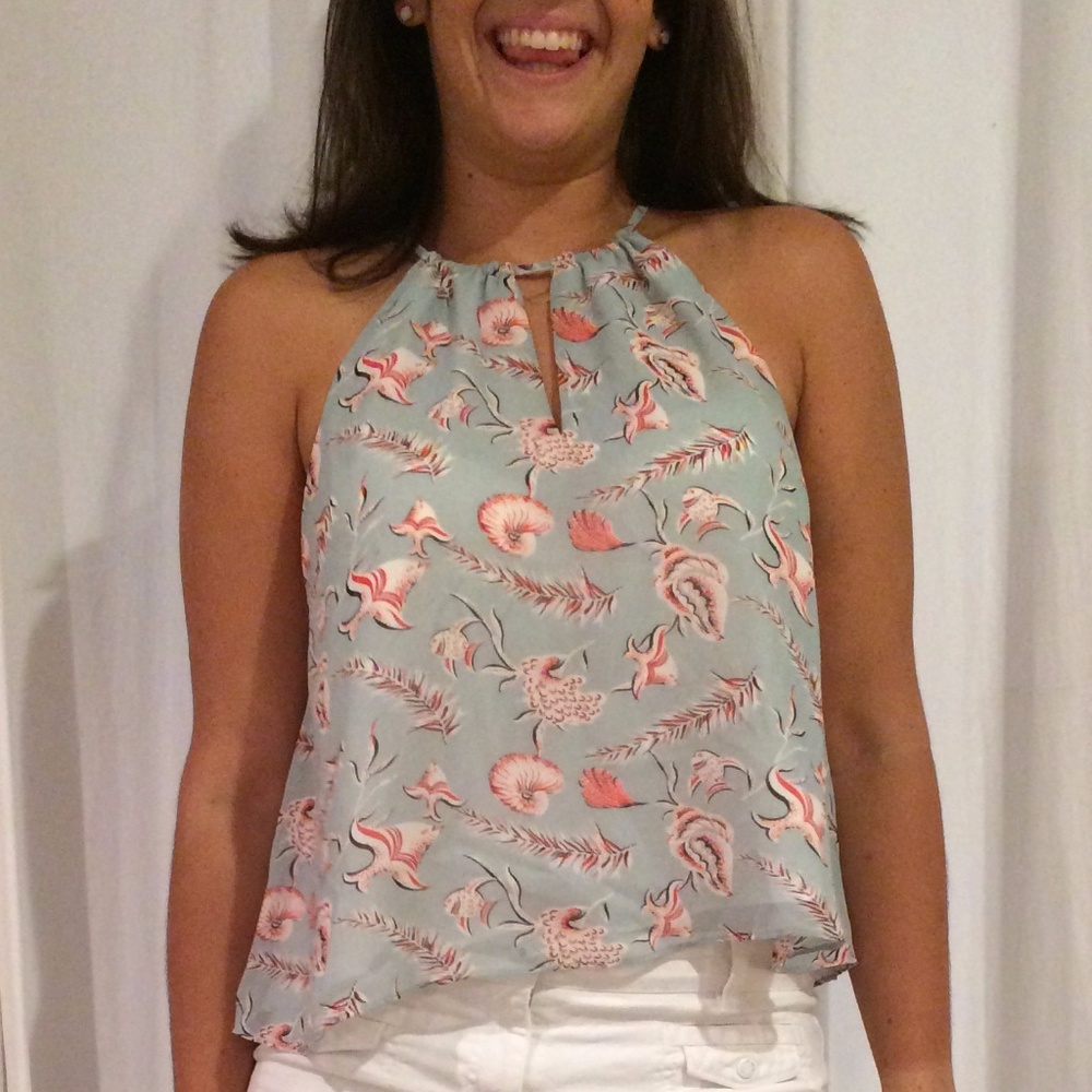 Printed Halter Top