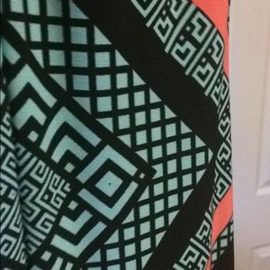 Maxi geometric print dress