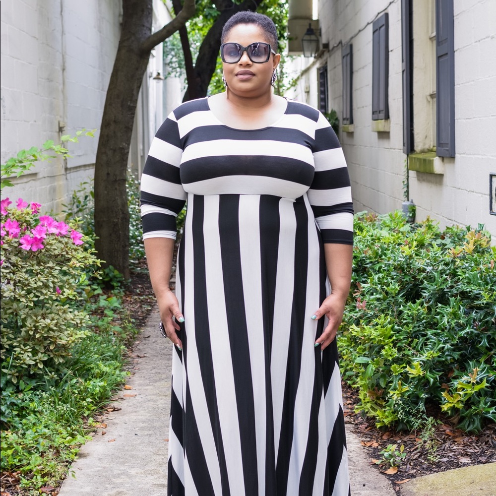 Black & White Maxi Dress (SaseeChic collection)