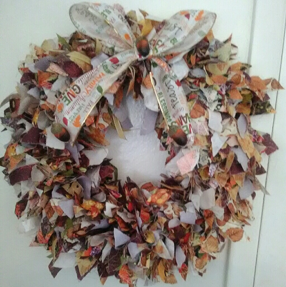 A harvest wreath