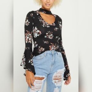 Floral Print Top *New With Tags*