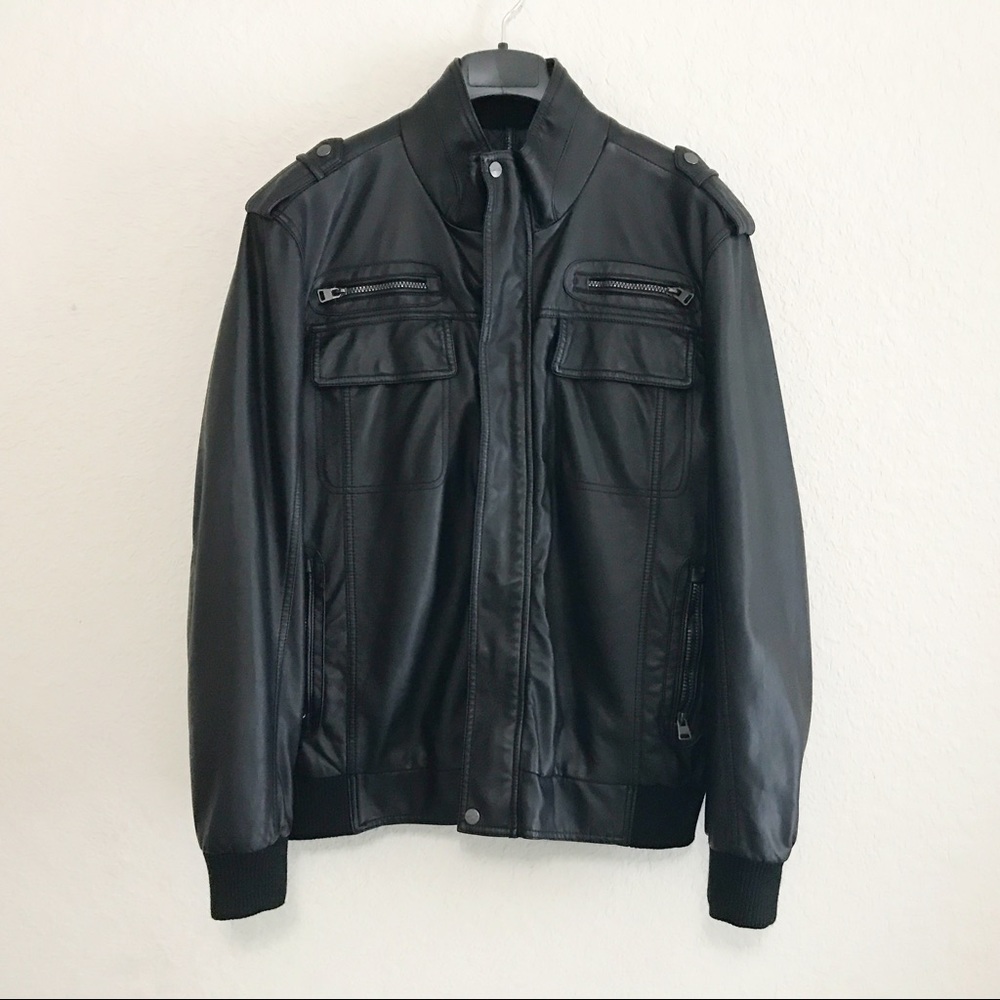 🎉HP🎉CK Men's Leather Jacket