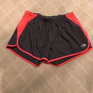The North Face Grey Running Shorts. Never worn. L