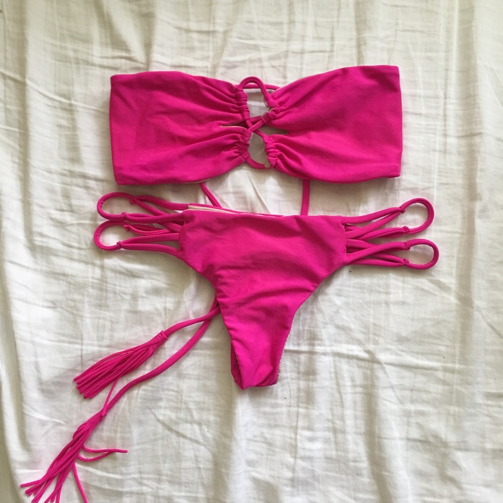 Acacia Swimwear Guava Lumahai Top & Maui Bottoms