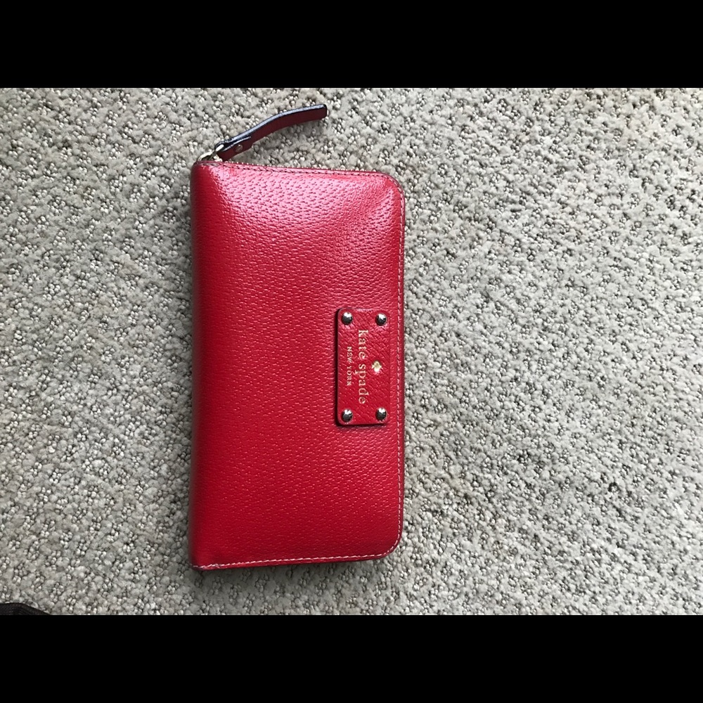 Red Kate Spade wallet