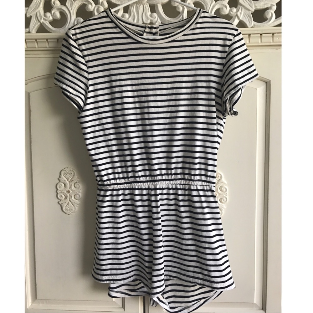 American apparel striped romper