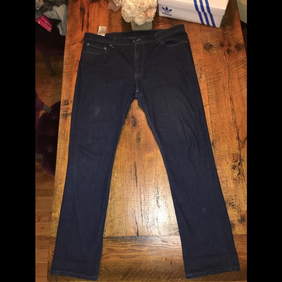 Levi's 511 slim dark wash jeans Sz 40x32 - Picture 2 of 5