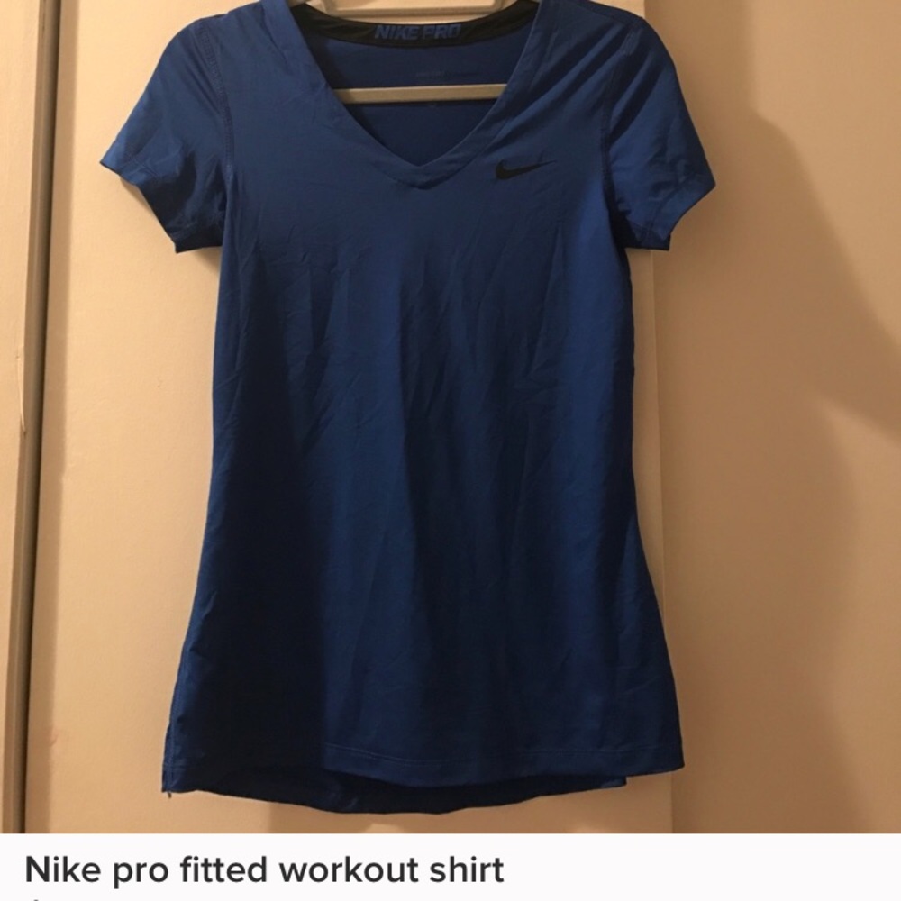 Nike pro fitted workout shirt