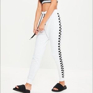 Checkered joggers