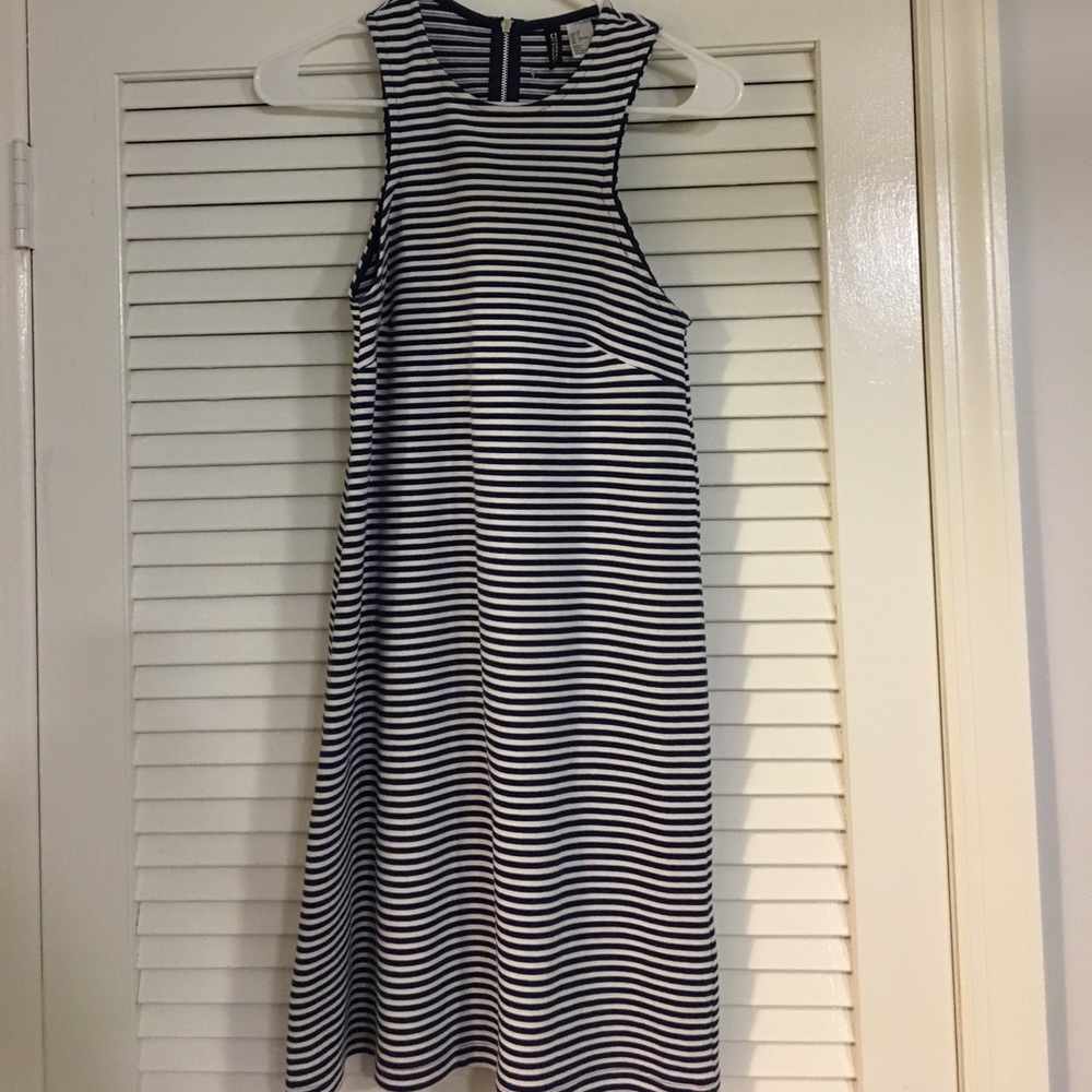 Navy stripped dress